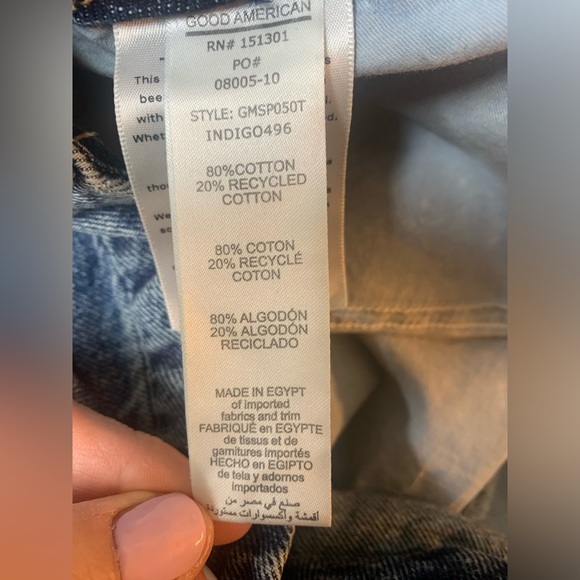 NWOT Good American Jean Skirt Size 18W - Picture 6 of 7